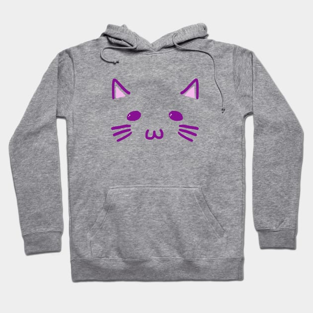 Purple cat Hoodie by Valem97